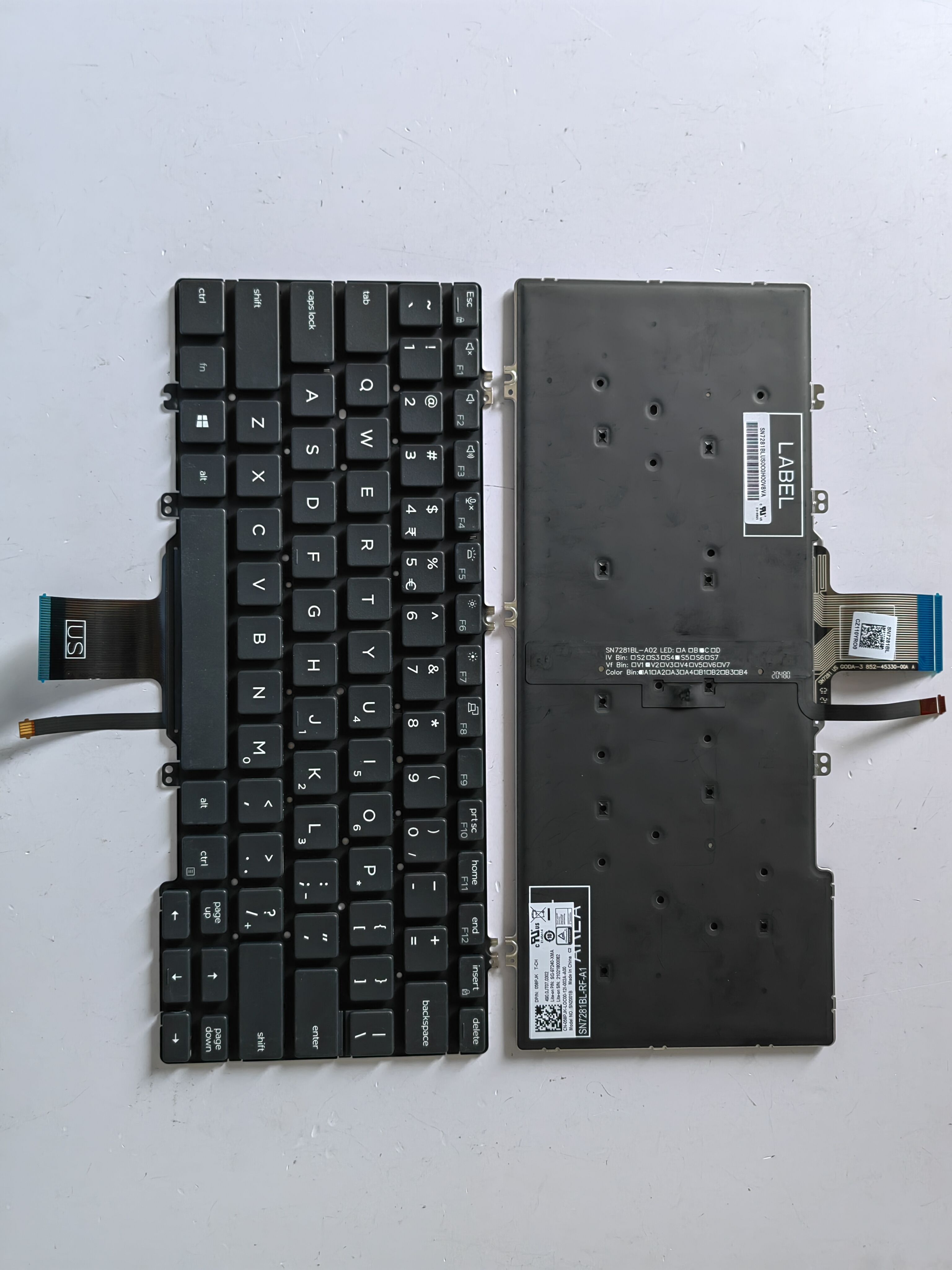 Picture of New Replacement Laptop Keyboard For DELL E7300/E5300 Grey Backlit US Layout